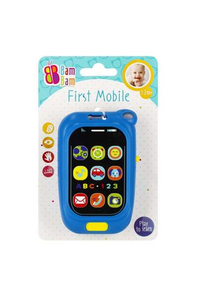 Bambam Jucarie bebelusi, BamBam, Primul meu telefon mobil cu sunete, Albastru