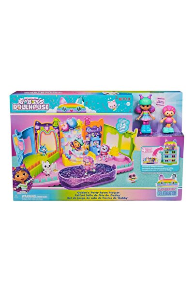 Gabby's Dollhouse Set de joaca cu figurine, Gabbys Dollhouse, Party Room, 606...