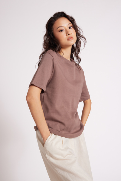 Avrile TRICOU CU GULER ROTUND MARO