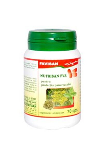 Favisan Nutrisan PVA pentru Protectia Pancreasului Favisan, 70 capsule