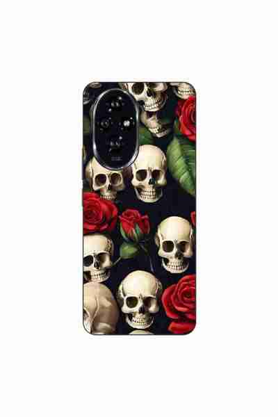 OEM Husa compatibila cu Honor 200 Silicon Gel Tpu Model Skulls and Roses