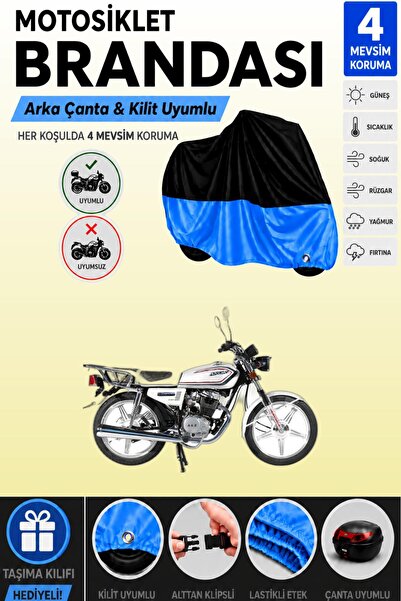 Cemku Double Black Top - Blue Bottom, Rear Bag Compatible Arora Ar 100-8 Clas...