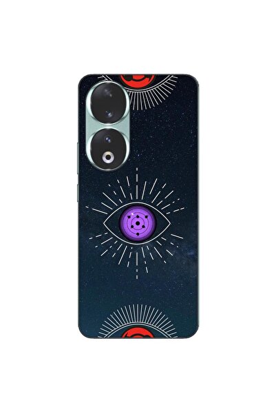 OEM Θήκη συμβατή με Honor 90 5G Σιλικόνης TPU με σχέδιο Μάτι Τομόε Ρινεγκάν