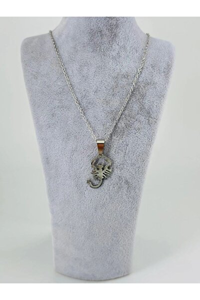 Mestore Scorpion Figure Steel Men's Necklace