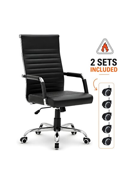 Kdhome Scaun Birou Directorial Ergonomic Syncro Cadru Metalic 2 Seturi Roti S...
