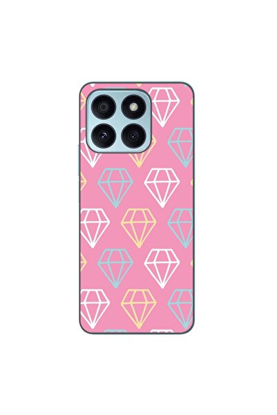 OEM Husa compatibila cu Honor X8b Silicon Gel Tpu Model Diamond Pattern Doodles