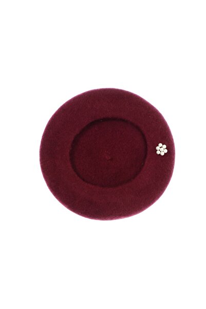 ButicCochet Beretă de damă, Buticcochet, din lână și acril, model cu perle, m...