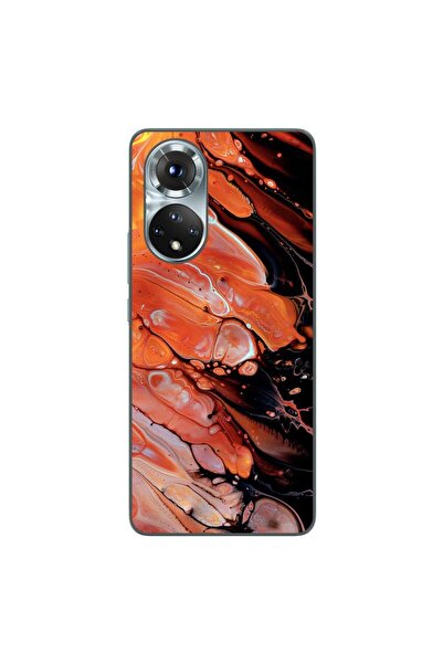 OEM Husa compatibila cu Honor 50 Silicon Gel Tpu Model Abstract Lava Flow
