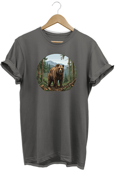 WİDİ Huntwear Wild Boar Printed Nature T-Shirt Outdoor Camping Wear