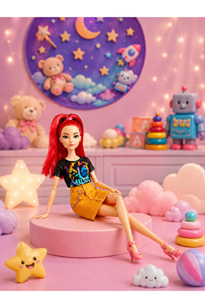 OEM Kpop Demon Hunters Red Hair Style Doll