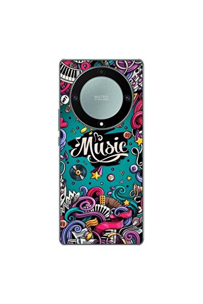 OEM Husa compatibila cu Honor Magic 5 Lite Silicon Gel Tpu Model Pop Art Music