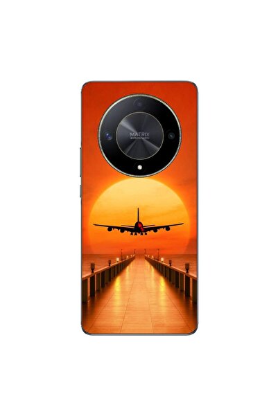 OEM Husa compatibila cu Honor Magic6 Lite Silicon Gel Tpu Model Airplane Sunset