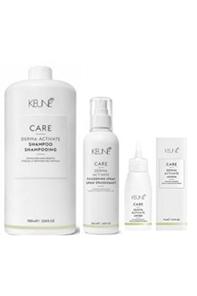 Keune Anti-Hair Loss Package - Care Derma Activated: Shampoo 1000 ml, Lotion ...