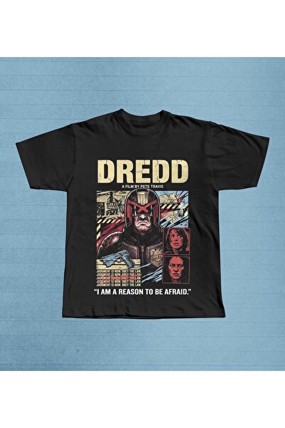 Grafftee Clothing Tricou oversize unisex cu imprimeu Dredd