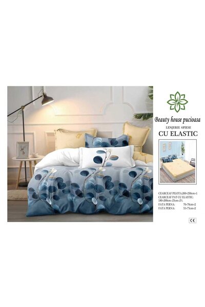 Pucioasa Finet Duvet Cover Set 6 pieces with Stretchy 180×200