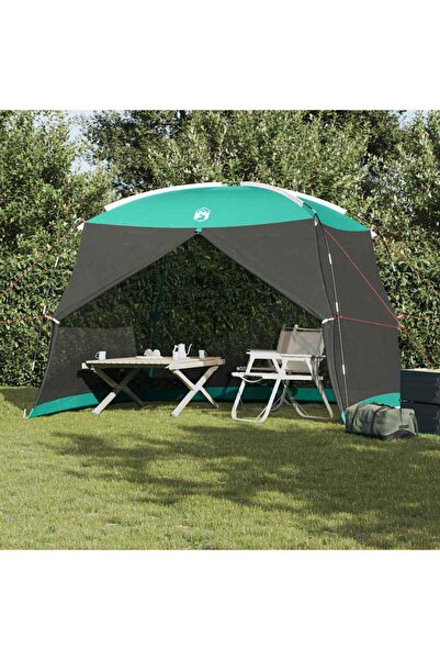 vidaxl Cort cu plasă de pescuit în mare Verde Marii 320 x 320 x 218 cm