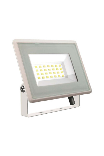 V-TAC Europe Ltd. Proiector LED 30W Premium, Carcasă Albă, Lumină Caldă (3000...