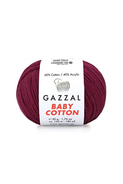 Gazzal Bumbac pentru bebeluși 50% Bumbac 50% Acrilic Fir de tricotat 50 g / 2...