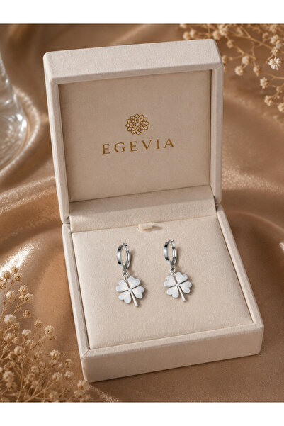 Ege via jewelry Egevia Minimal Yonca Kadın Küpe