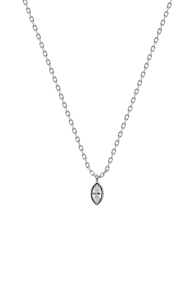 Lisa&Co. Silver Floating Lis Chain Rhodium plated silver / Zircon