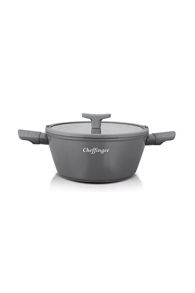 cheffinger Κατσαρόλα 24 cm 3.5lt Induction με Αντικολλητική Επίστρωση από Γρα...