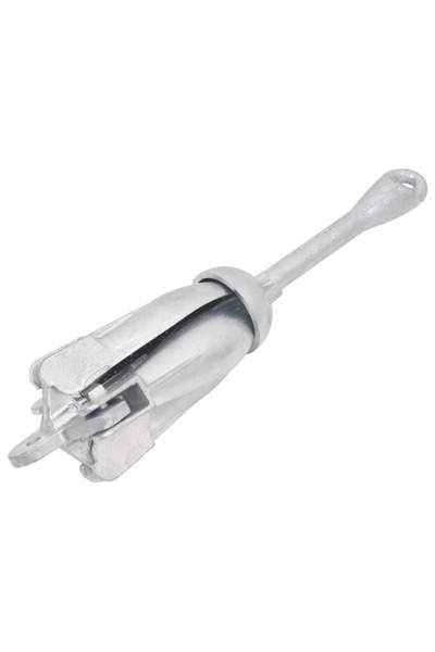 vidaxl Ancoră pliabilă, argintiu, 3,2 kg, fier maleabil