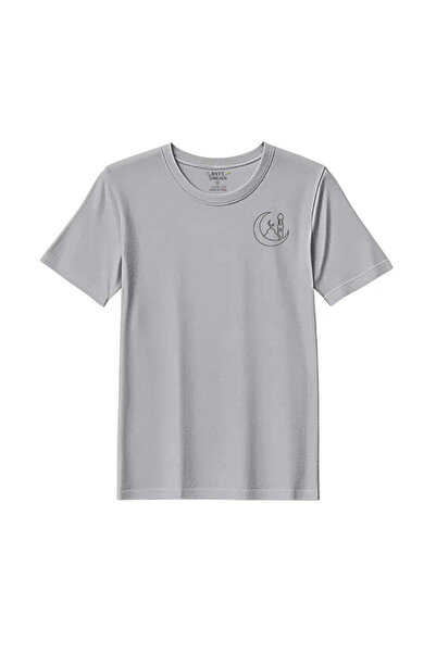 BYFT Threads Eid T-Shirt - Moonlit Mosque Outline Embroidered Design, Premium...