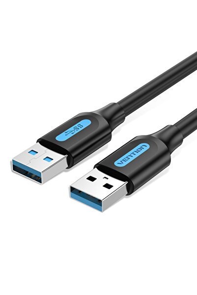 Vention Cablu USB 3.0 A tată la A tată, 0.5M, PVC negru