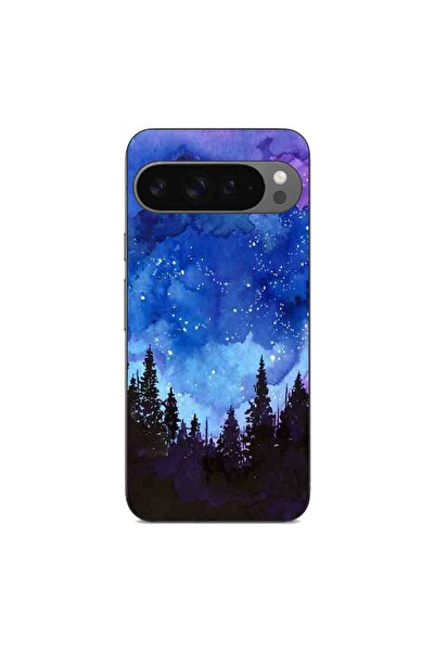 OEM Husa compatibila cu Google Pixel 9 Pro XL Silicon Gel Tpu Model Night Forest