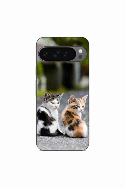 OEM Husa compatibila cu Google Pixel 9 Pro XL Silicon Gel Tpu Model Kitties