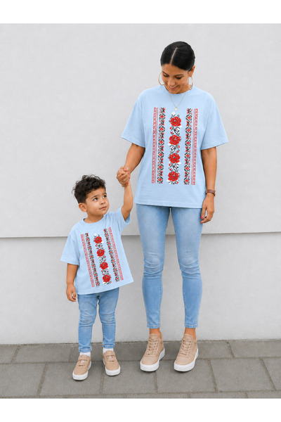 VODEXA Tricou supradimensionat pentru mamă și copil, combinație de tricouri, ...