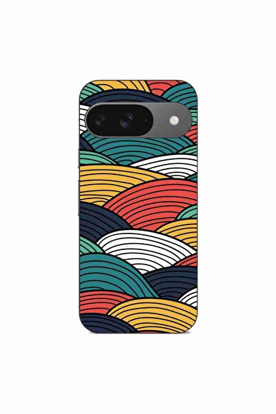 OEM Husa compatibila cu Google Pixel 9 Pro Silicon Gel Tpu Model Abstract Str...