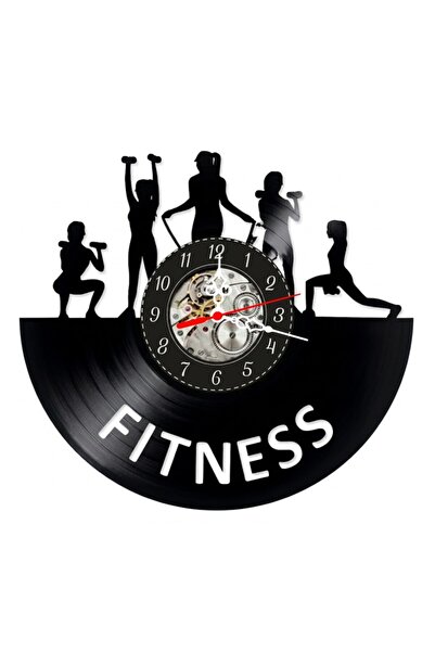 OEM Decorative wall clock, Fitness / Evolution Gym, made from vinyl record, 3...