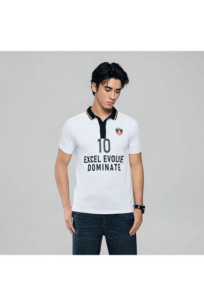 Giordano Men Slim Cotton Lycra World Cup Polo