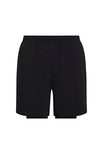 Calvin Klein Mens 2-in-1 Gym Shorts S