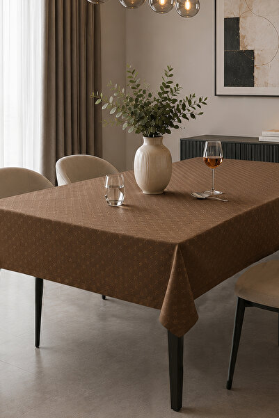 MonoHome No Ironing Required & Jacquard Woven Seamless Fabric – Stylish Table...