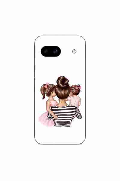 OEM Case compatible with Google Pixel 8A Silicone Gel Tpu Pattern Mom and Girls