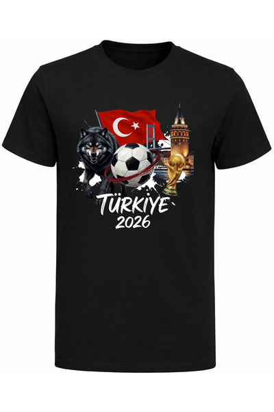 Efendioğlu Design تي شيرت مطبوع عليه برج جالاتا وقبة كورت بيراك 2026 بتصميم ك...