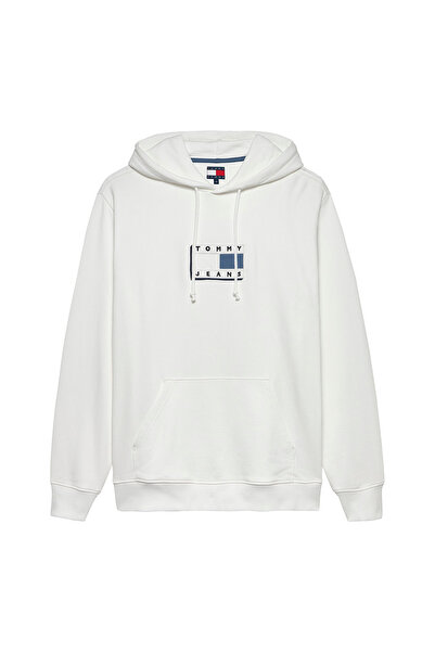 Tommy Hilfiger Hanorac bărbătesc cu glugă, croială normală, cu imprimeu steag...