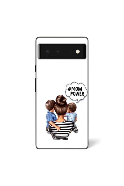 OEM Husa compatibila cu Google Pixel 6 Silicon Gel Tpu Model Mom of Boys