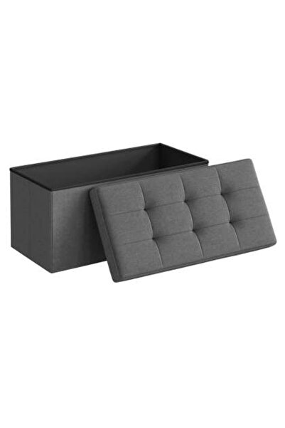 Romprofix Taburet Pliabil Depozitare Dublu - 76x38x38cm / Cenusiu
