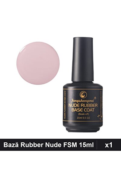 FSM Bază Rubber Color Nude 15ml Nr.14, 1 Bucată, Manichiură Gel UV/LED