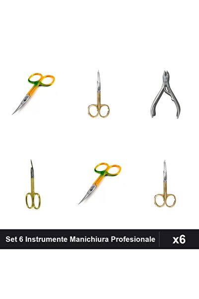 One Group Set 6 Instrumente Manichiura Profesionale One Group, Forfecuță Ungh...