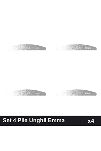 emma Set 4 Pile Unghii Emma, Granulatie 150/240, Buffere Profesionale Manichiura