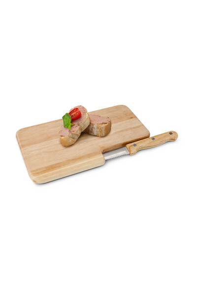 PROMİNOX Placă de tăiat mică pentru micul dejun Rominox Cena, din lemn, cu cu...