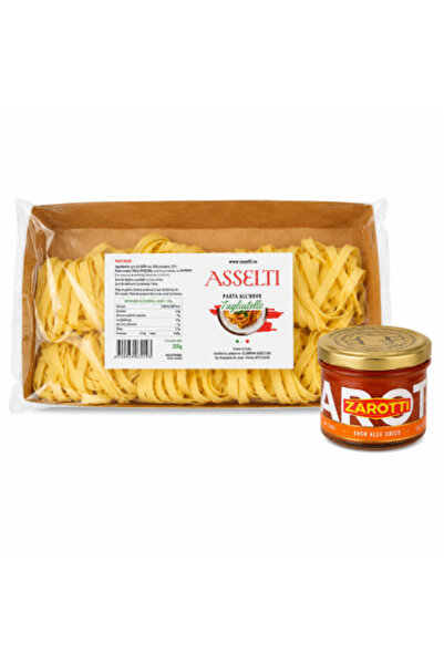 Asselti Set ASSELTI ®   Origine Italia – Tagliatelle all’uovo 250 g + Zarotti...
