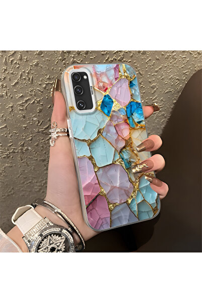 ARTISHELL Samsung Galaxy S20 FE 4G/5G Uyumlu Mermer Desenli Düşmeye Dayanıklı...
