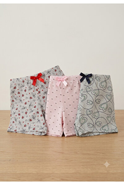 Serena Pantalon pijama scurți 3/set -multicolor