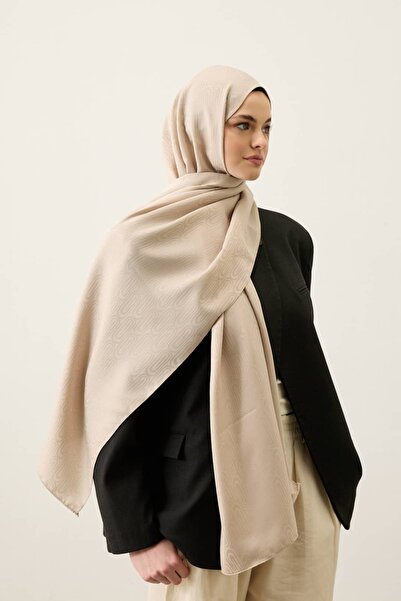 Modakaşmir Ritma Pattern Silky Jacquard Shawl
