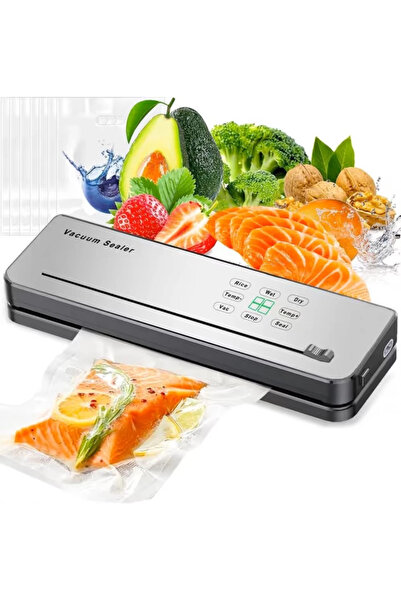 NO BREND Aparat de Vidat Alimente 8-în-1 cu Control Temperatură, Cutter Încor...